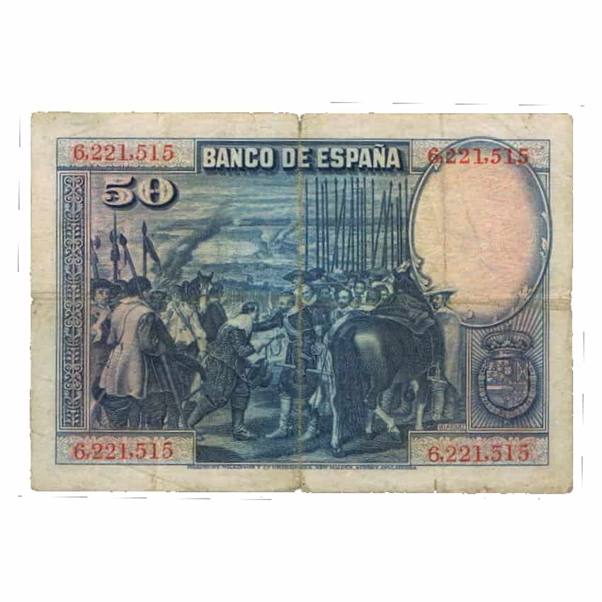 España 1928. 50 Pts (VG) - WPM P-75a