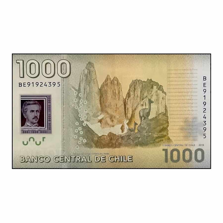 Chile 2019. 1000 pesos (F) - P#161i