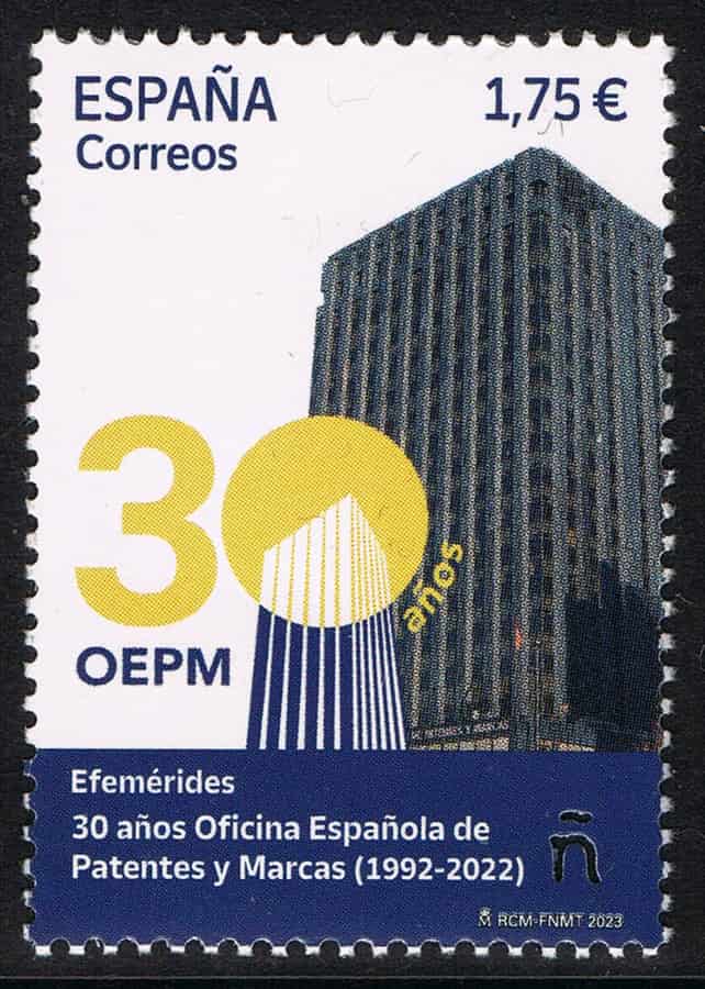 Spain 2023. Ephemeris. 30 Years Office of Patents and Trademarks (MNH) FE#6312