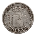 España 1892 [MND] 50 céntimos Plata. Alfonso XIII (BC) (copia)