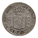 España 1885 [MND] 50 céntimos Plata. Alfonso XII (BC)