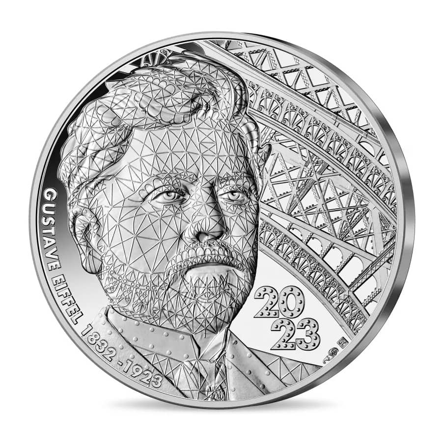 Francia 2023 [MND] 10€ Plata. 100 Aniversario muerte de Gustave Eiffel (SC)