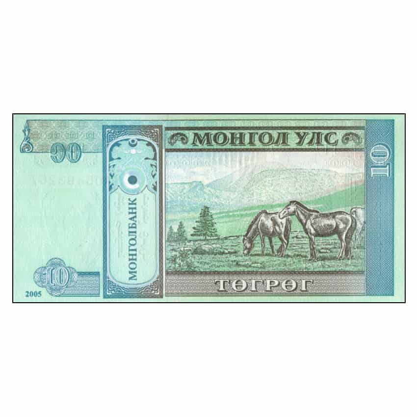 Mongolia 1993, 10 Mongo (UNC) - P-49a