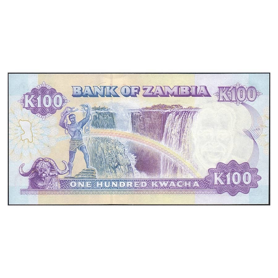 Zambia 1991 [BLL] 1 kwacha. Presidente Kenneth Kunda (SC)