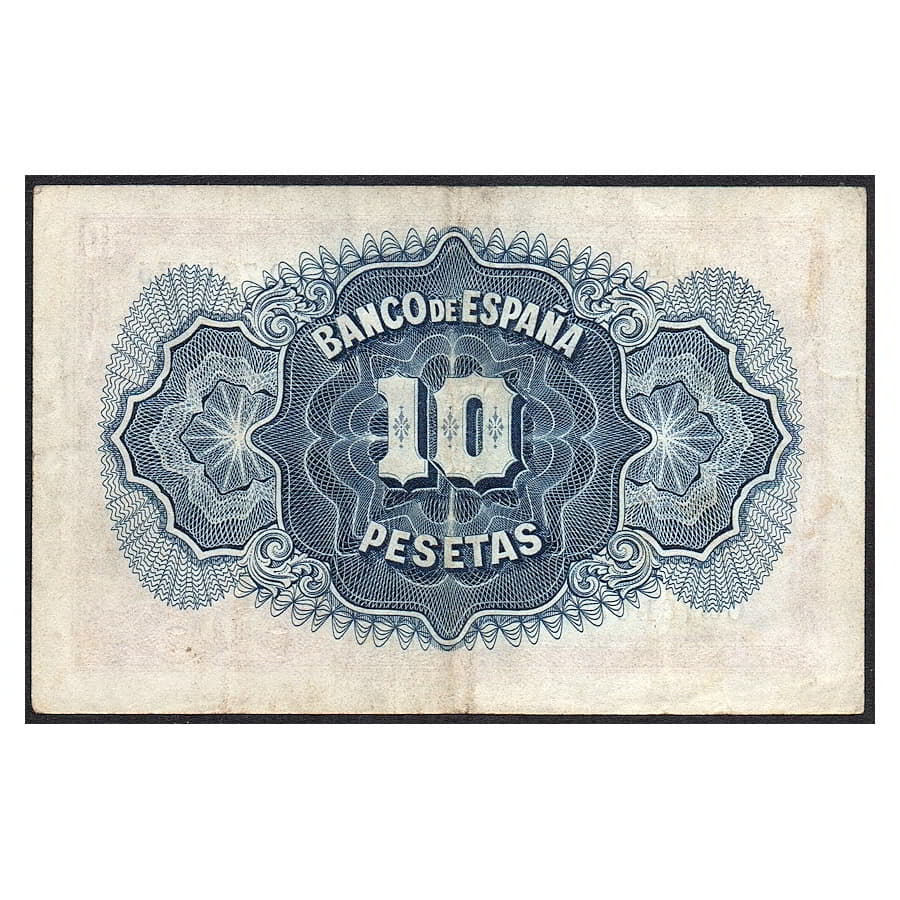 España 1935 [BLL] 10 pesetas. II República. Certificado de Plata (MBC-)