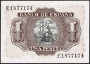 España 1953. 1 peseta (UNC) P144a.2