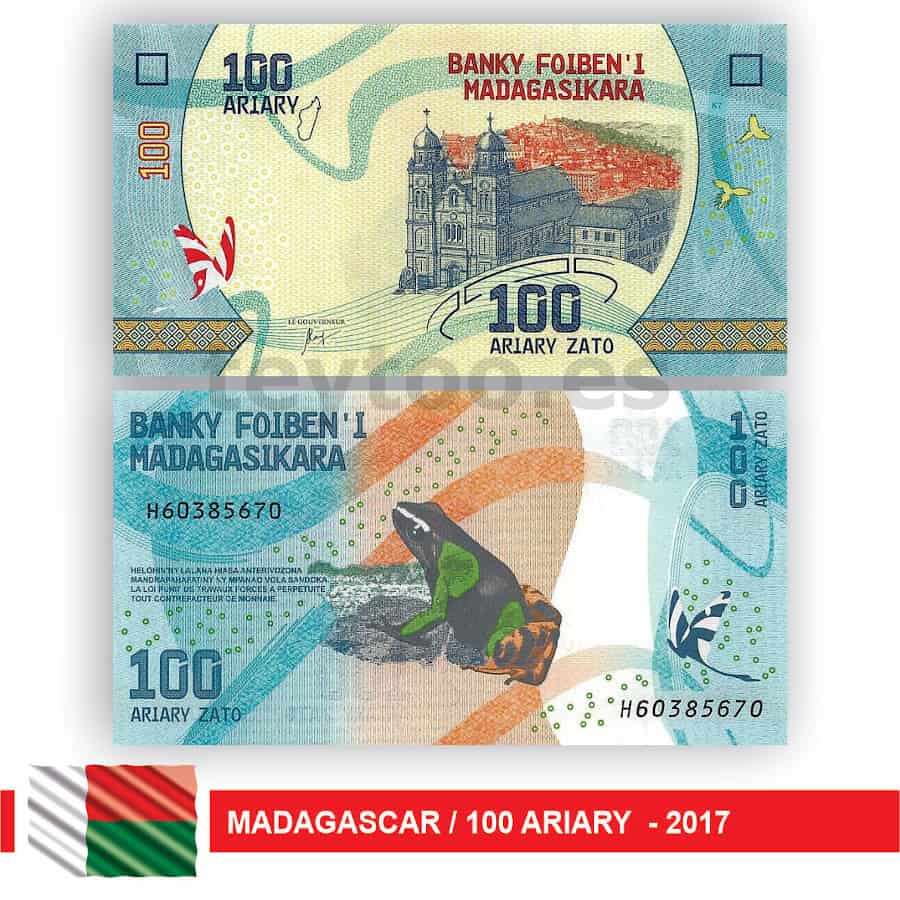 Madagascar 2017. 100 Ariary (UNC) P#97a