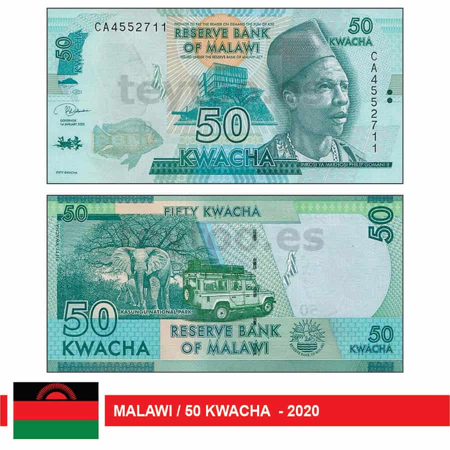 Malawi 2020. 50 Kwacha (UNC) P#64g