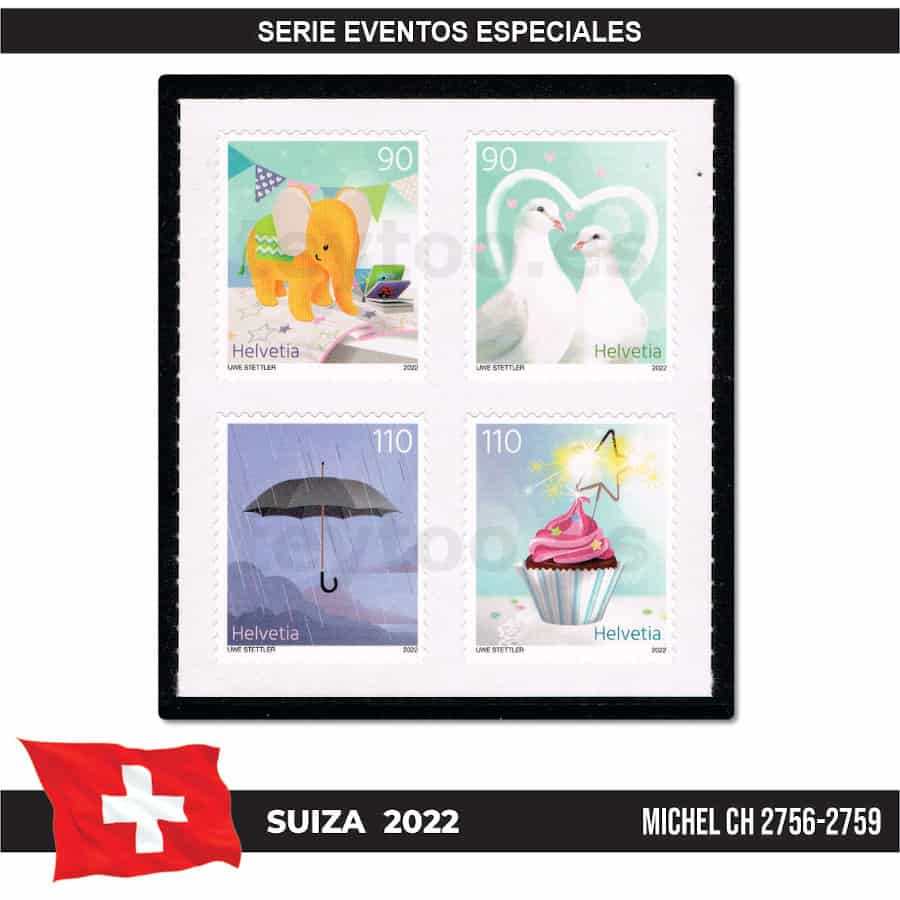 Suiza 2022. Celebraciones (MNH) MI#2756-2759