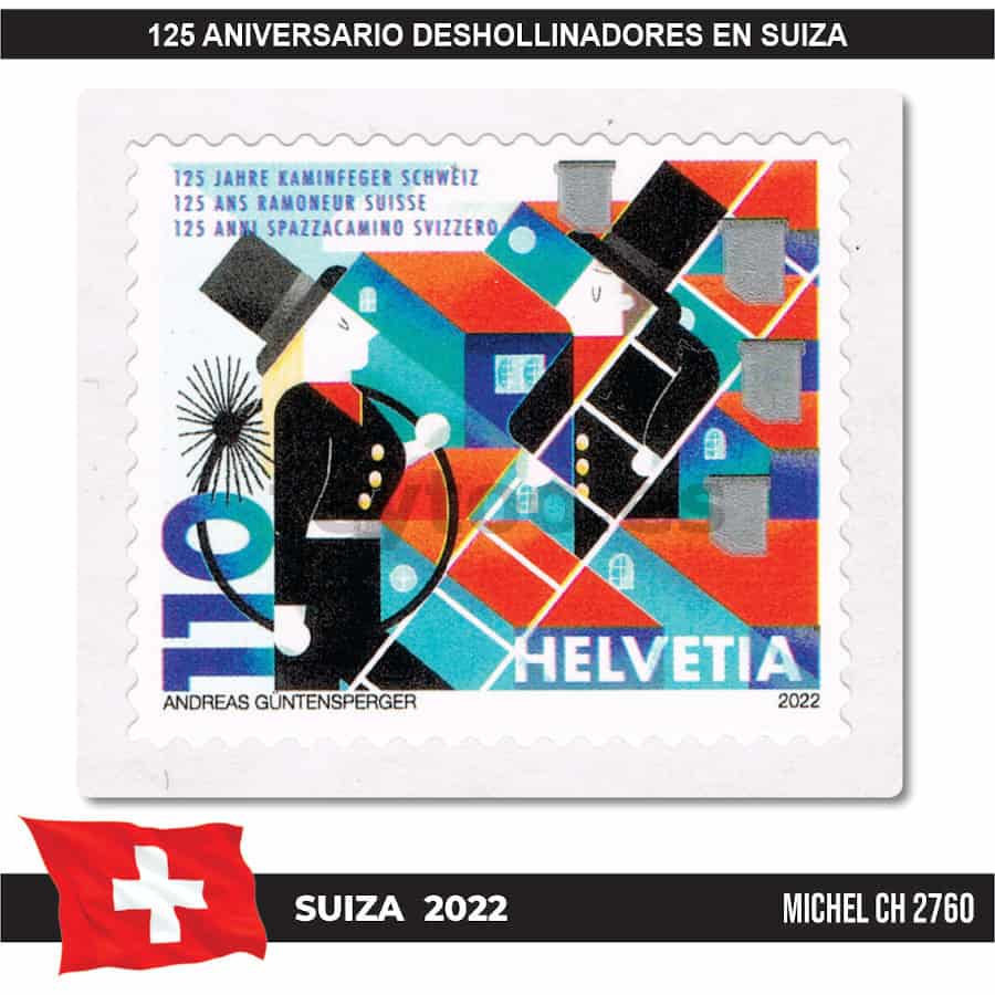 Suiza 2022. Aniversario deshollinadores en Suiza (MNH) MI#2760