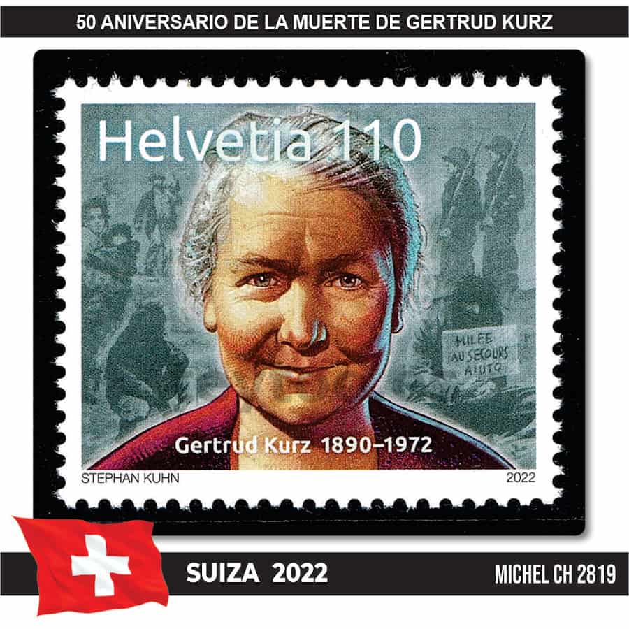 Suiza 2022. Aniversario de la muerte de Gertrud Kurz (MNH) MI#2819