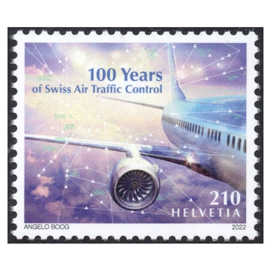 Suiza 2022 [SLL] 100 años de navegación aérea suiza (MNH)