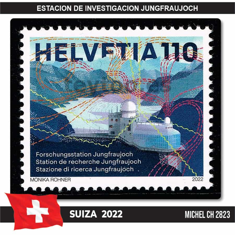 Suiza 2022. Estación de Investigación Jungfraujoch (MNH) MI#2823