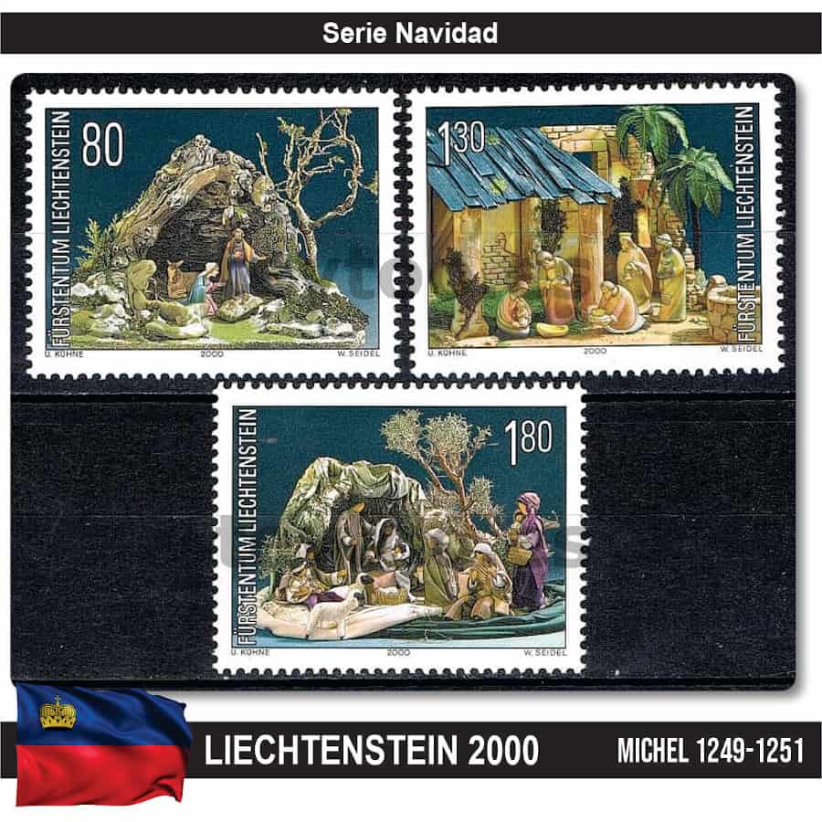 Liechtenstein 2000. Serie Navidad (MNH) MI#1249-1251