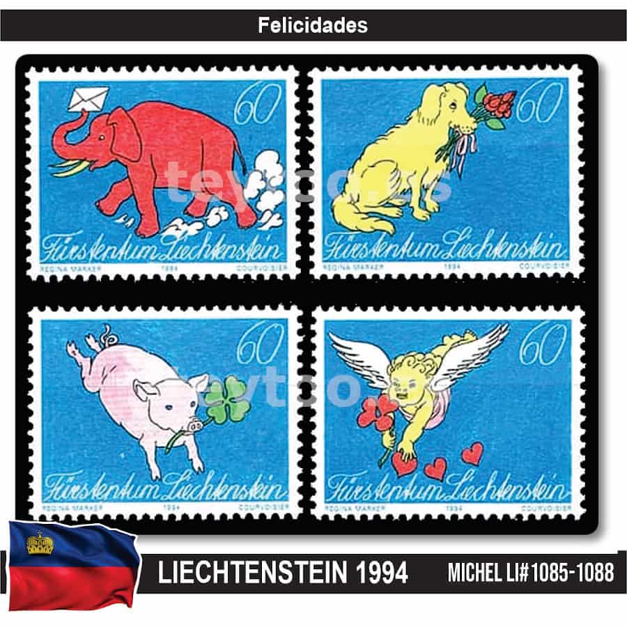 Liechtenstein 1994. Felicitaciones (MNH) MI#1085-1088