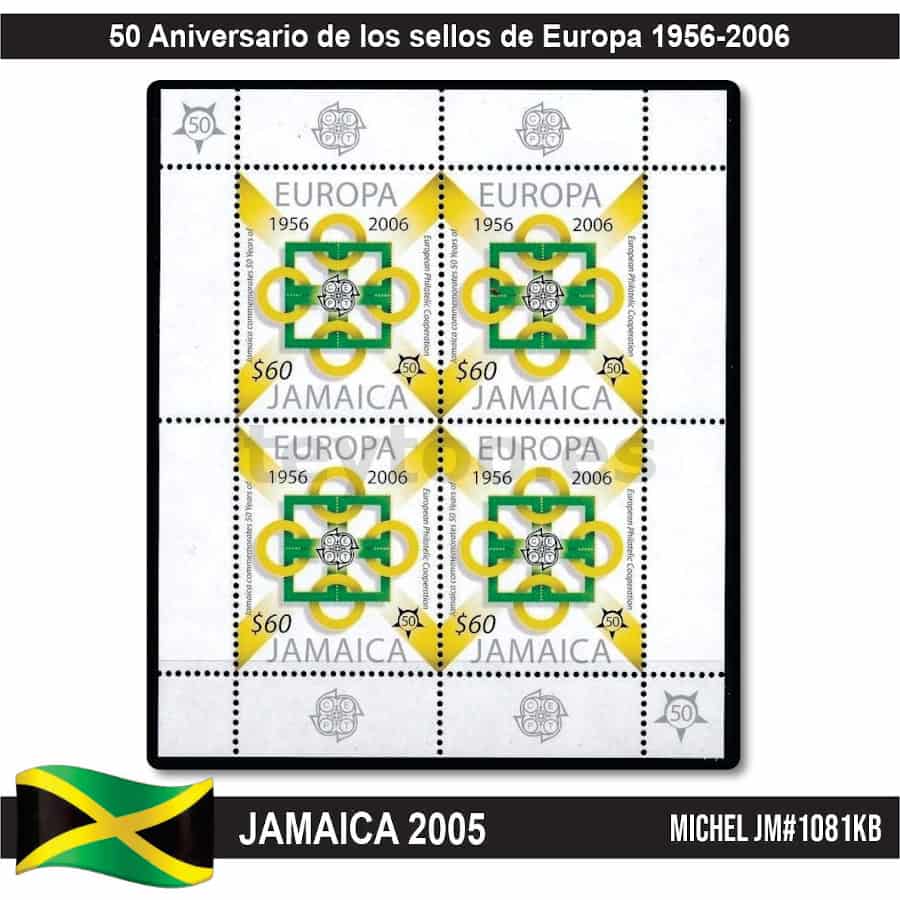 Jamaica 2005. 50 años de sellos de Europa (MNH) MI#1081KB