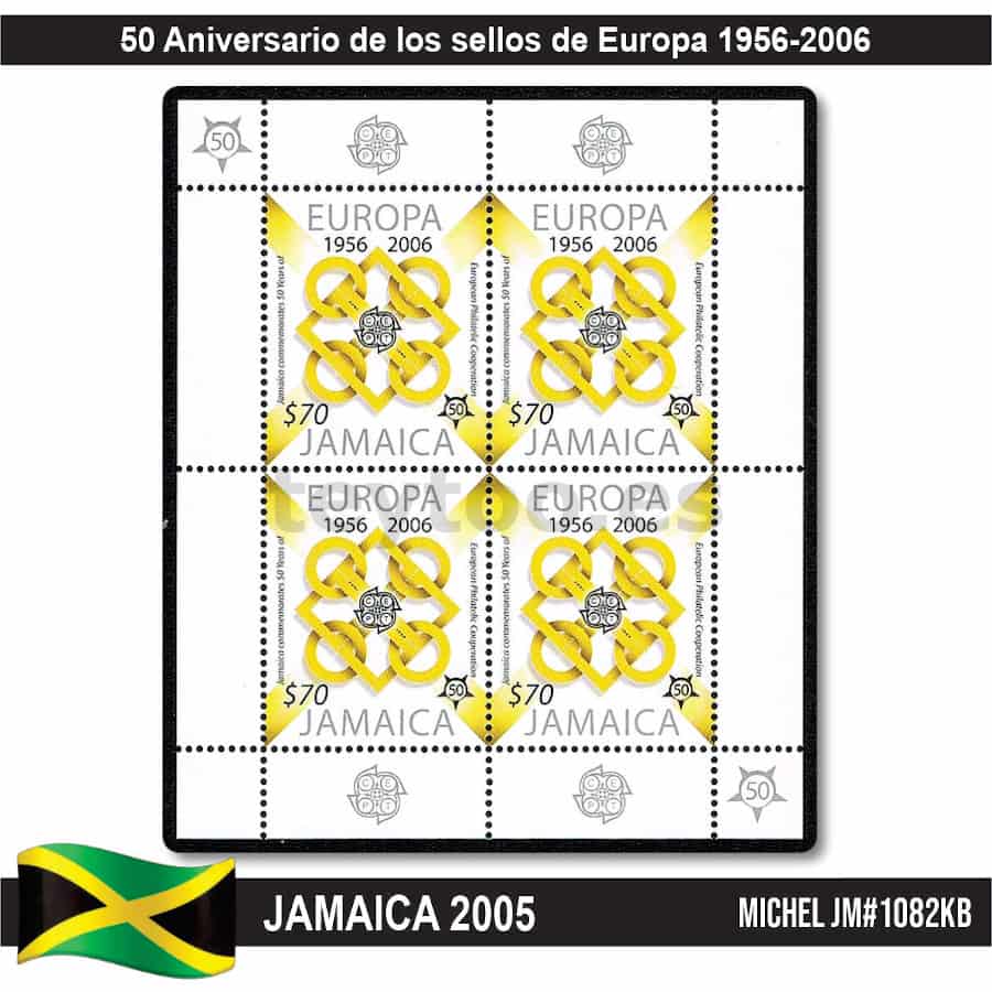 Jamaica 2005. 50 años de sellos de Europa (MNH) MI#1082KB