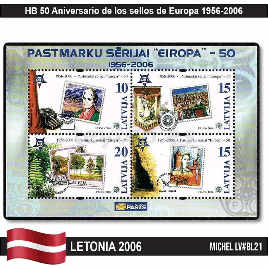 Croacia 2005. HB 50 años de sellos de Europa (MNH) MI#BL27 (copia)