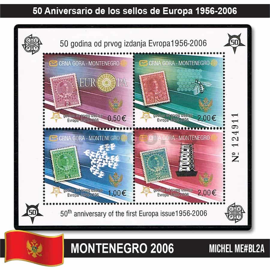 Mongolia 2006. 50 años de sellos de Europa (MNH) MI#BL360 (copia)