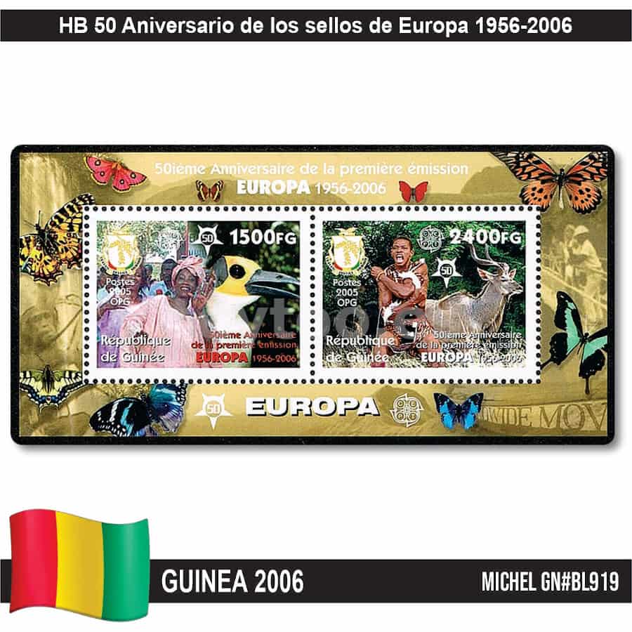 Guinea 2006. HB 50 Aniversario de los sellos de Europa (MNH) MI#BL919