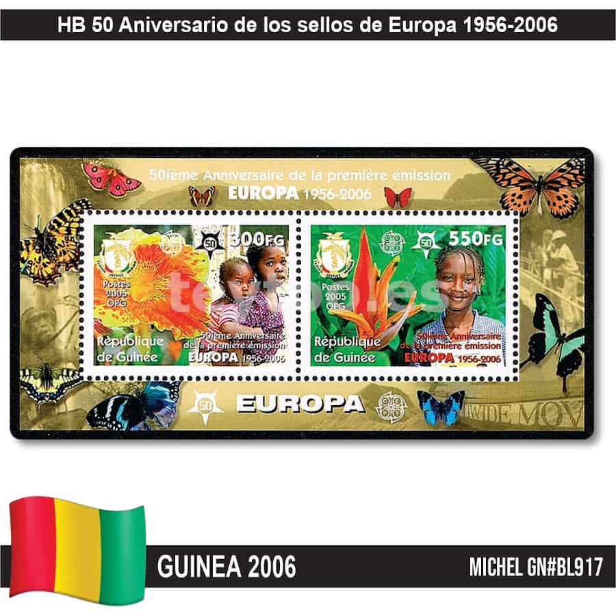 Guinea 2006. HB 50 Aniversario de los sellos de Europa (MNH) MI#BL917