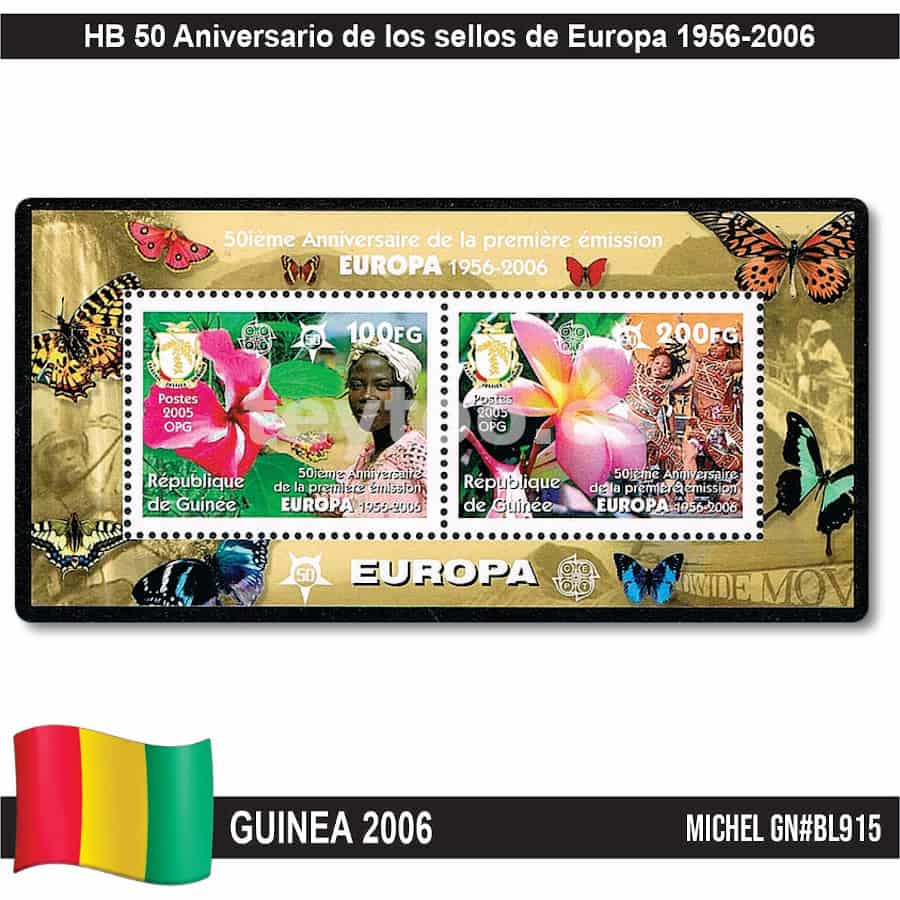 Guinea 2006. HB 50 Aniversario de los sellos de Europa (MNH) MI#BL915