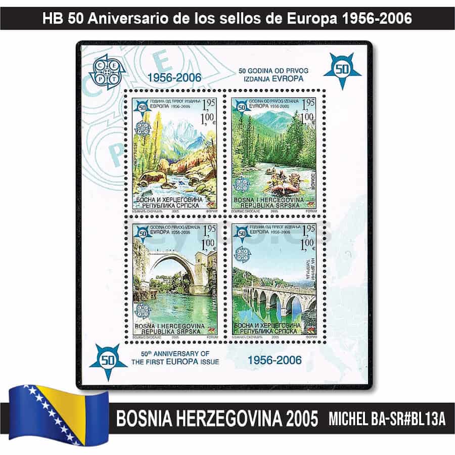 Albania 2005. HB 50 Aniversario sellos de Europa (MNH) MI#BL157 (copia)