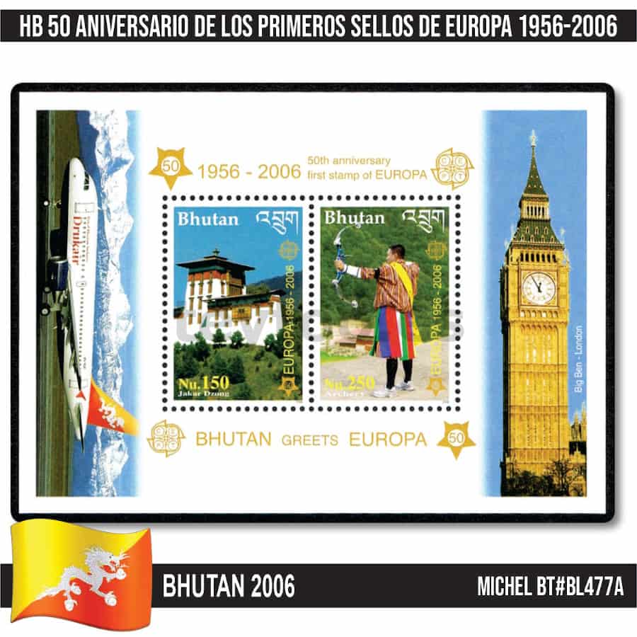 Serbia y Montenegro 2005. HB 50 Aniversario sellos de Europa (MNH) MI#BL60B (copia)