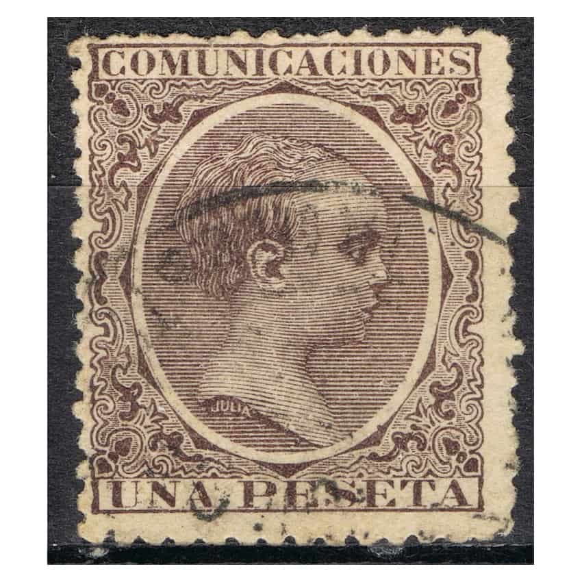 Spain 1889, Alfonso XIII, 1 Pt (U) - EDIFIL 226