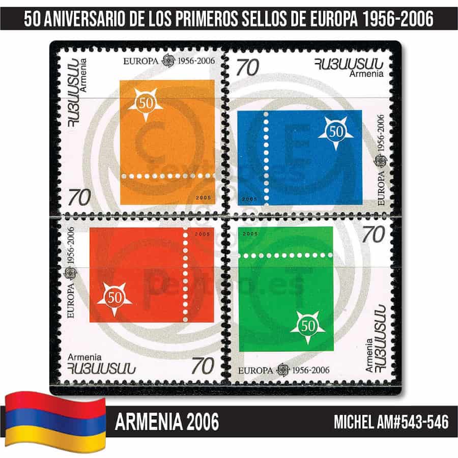 Armenia 2006. 50 Aniversario sellos de Europa (MNH) MI#543-546