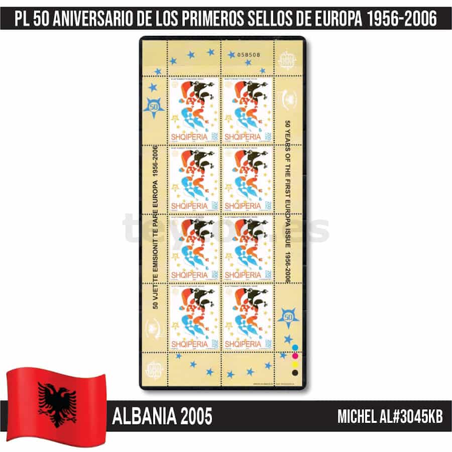 Albania 2005. PL 50 Aniversario sellos de Europa (MNH) MI#3045KB