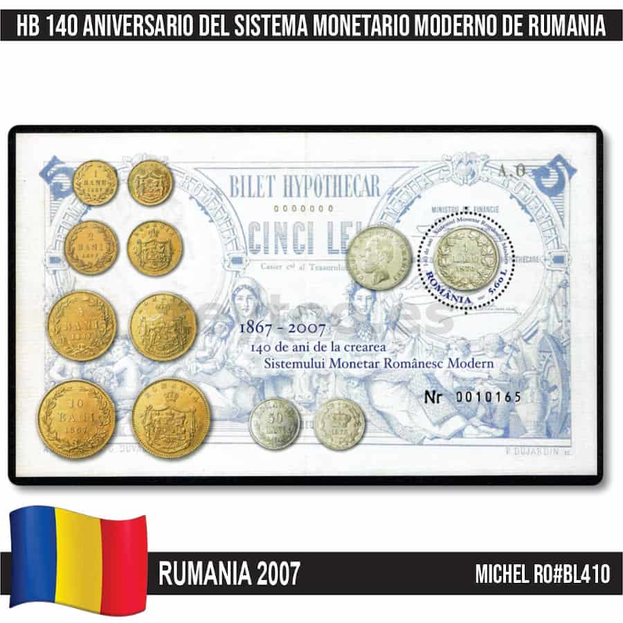 Rumanía 2007. HB Sistema Monetario Moderno (MNH) MI#BL410