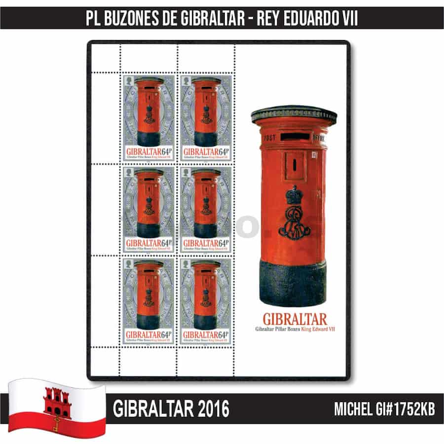 Gibraltar 2016. Buzones de Gibraltar (MNH) MI#1752KB