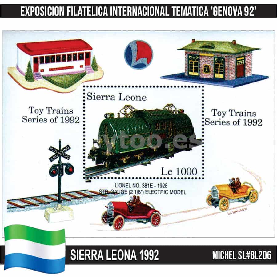 Serra Leona 1992 [SLL] HB Exposición filatélica 'Xénova 92' (MNH)