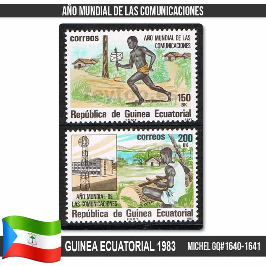 Guinea Ecuatorial 1983. Año de las Comunicaciones (MNH) MI#1640-1641