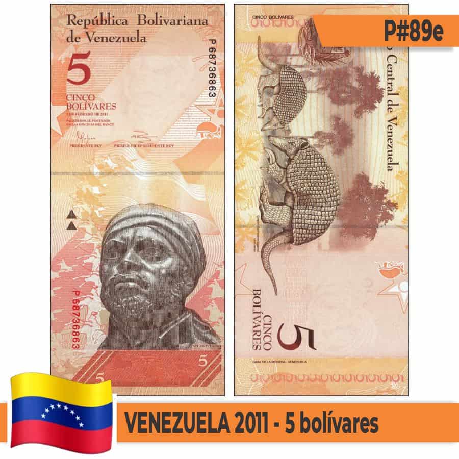 Venezuela 2011 [BLL] 5 bolívares. Negro Primeiro (SC)