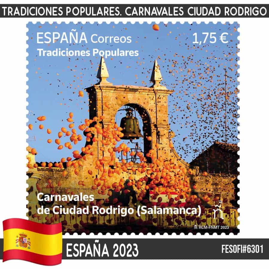 España 2023. Tradiciones populares. Carnaval Ciudad Rodrigo (MNH) FE#6301