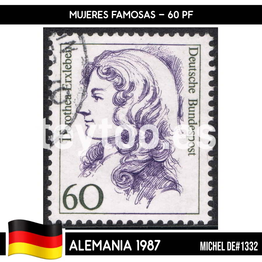 Germany 1987. Famous women. 60 Pf (U) MI#1332