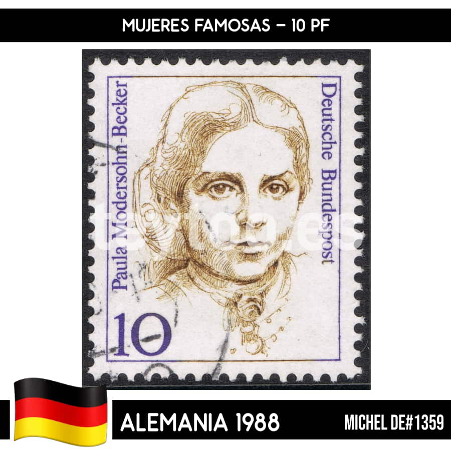 Germany 1988. Famous women. 10 Pf (U) MI#1359