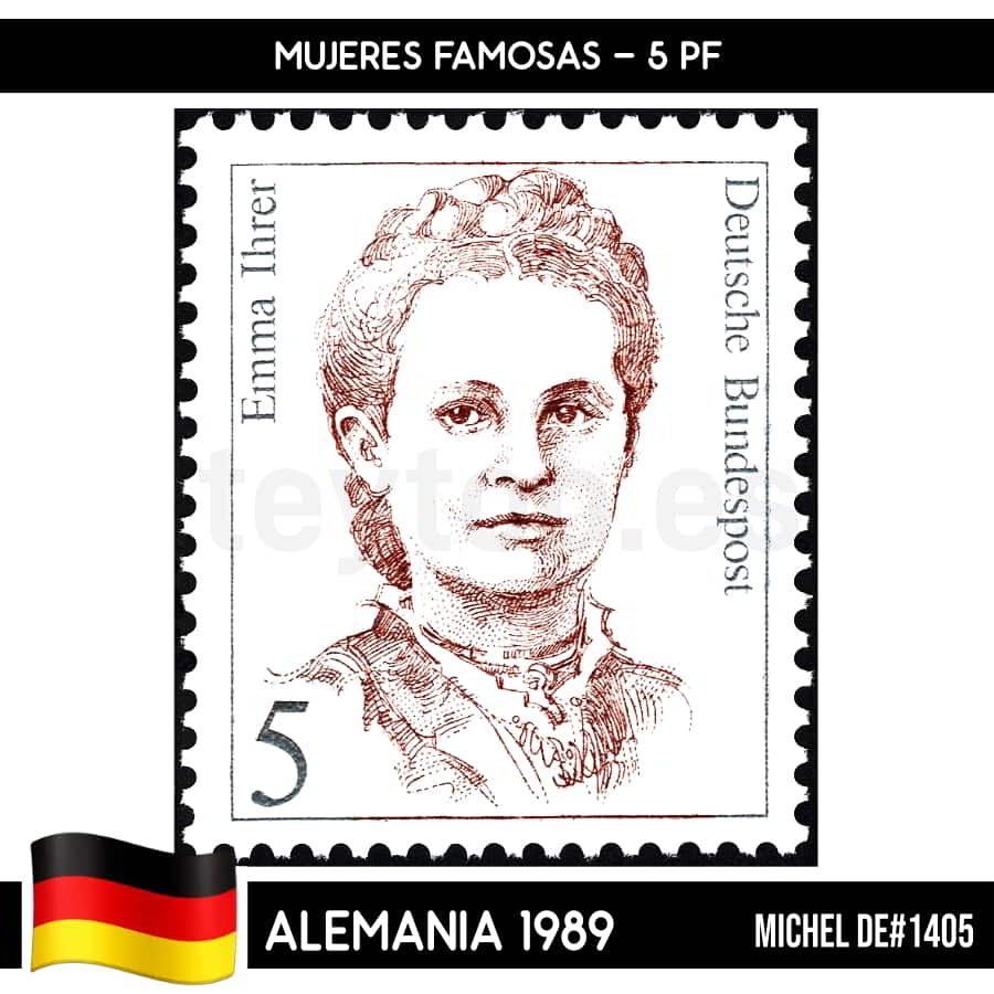 Alemania 1989. Mujeres famosas. 5 Pf (U) MI#1405