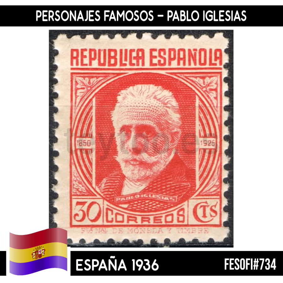 España 1936. Cifras 2 cts (MNH) FE#731 (copia)