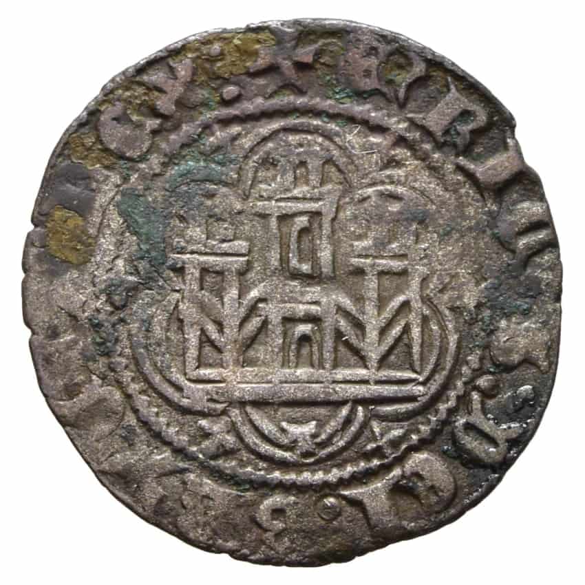 España. Enrique III (1390-1406). Blanca. Vellón. Toledo (BC++)