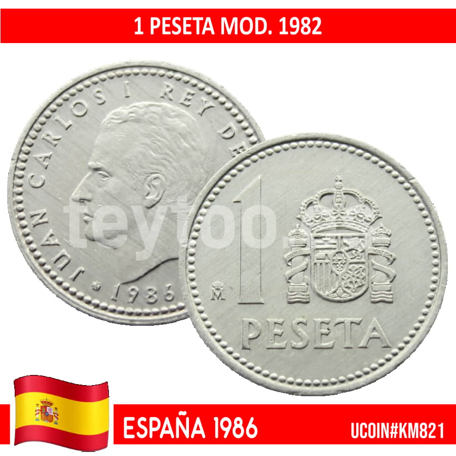 España 1981. 1 pts. Mod. 1980 (SC) UC#816 (copia)