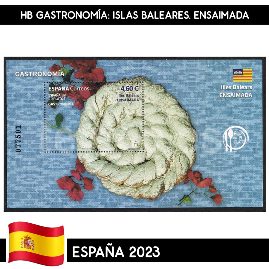 España 2023. HB Gastronomía: Islas Baleares. Ensaimada (MNH)