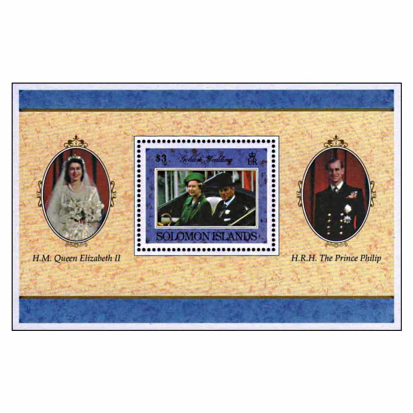 I. Salomon 1997, HB Elizabeth II and Prince Philip (MNH) - SCOTT 852