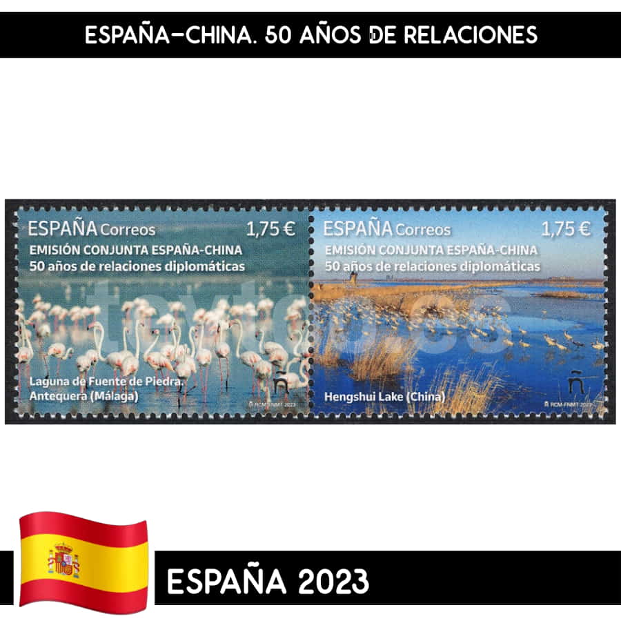 España 2023. España-China. 50 de relaciones diplomáticas (MNH)