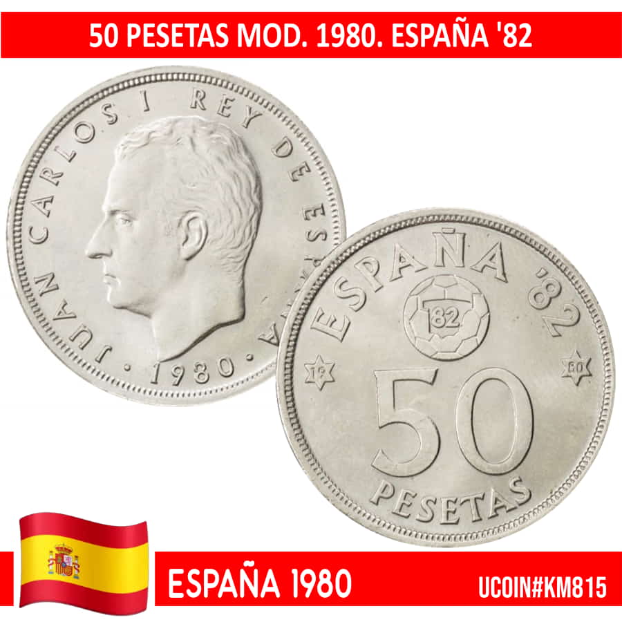 España 1980. 5 pts. Mod. 1975 (SC) UC#807 (copia)