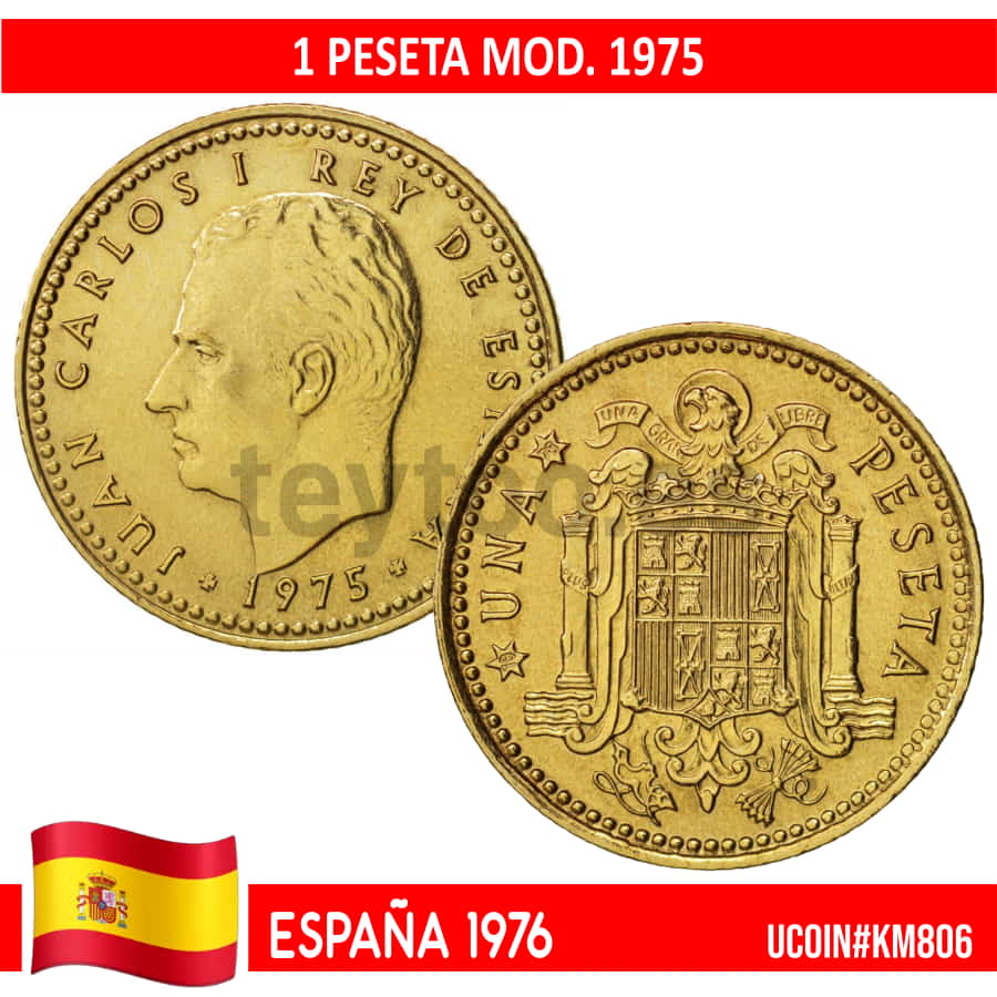 España 1976. 1 pts. Mod. 1975 (SC) UC#806