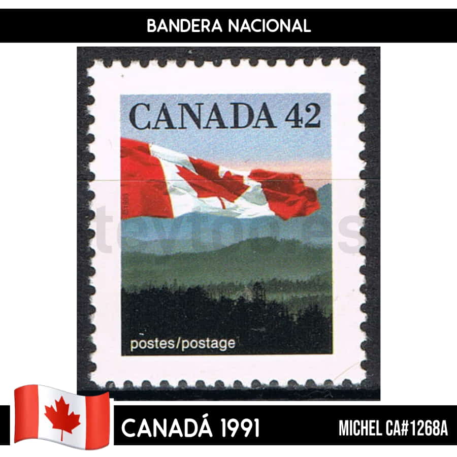 Canadá 1991. Bandera de Canadá (MNH) MI#1267 (copia)