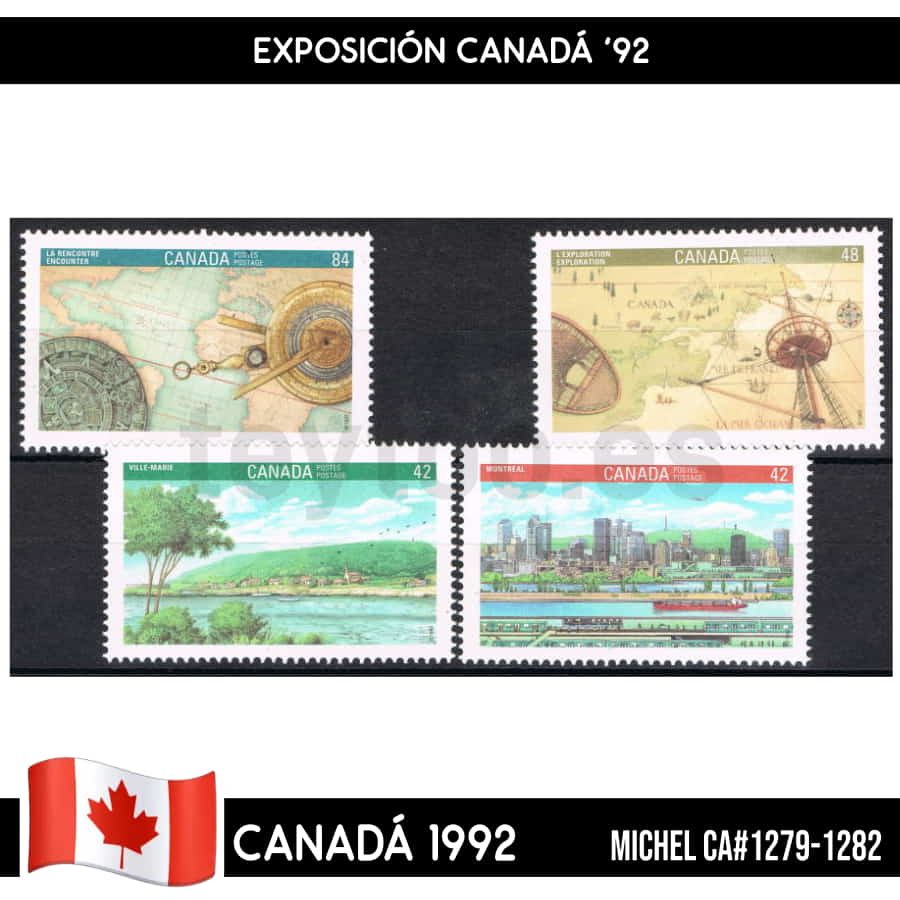 Canadá 1992. Serie Exposición CANADA 92 (MNH) MI#1279-1282